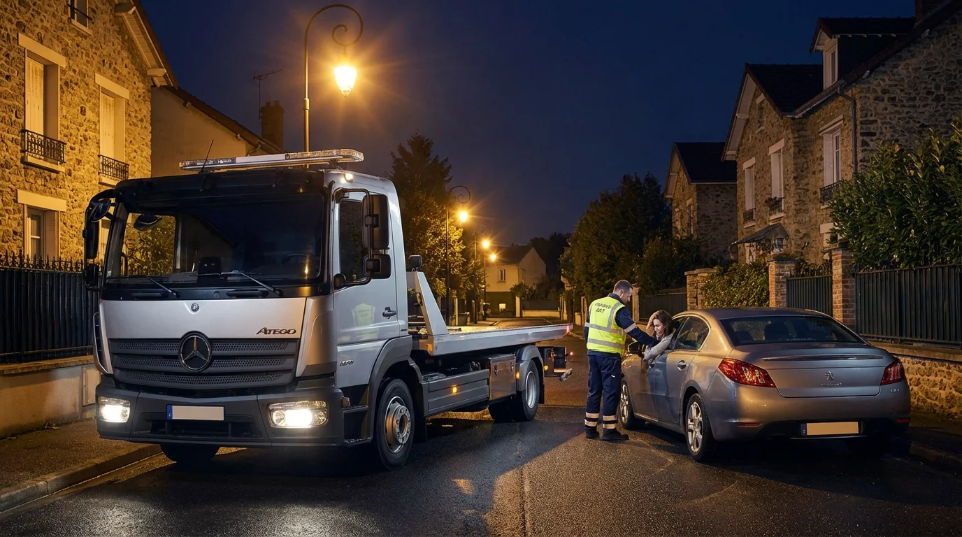 Dépannage auto nuit Bessancourt remorquage voiture