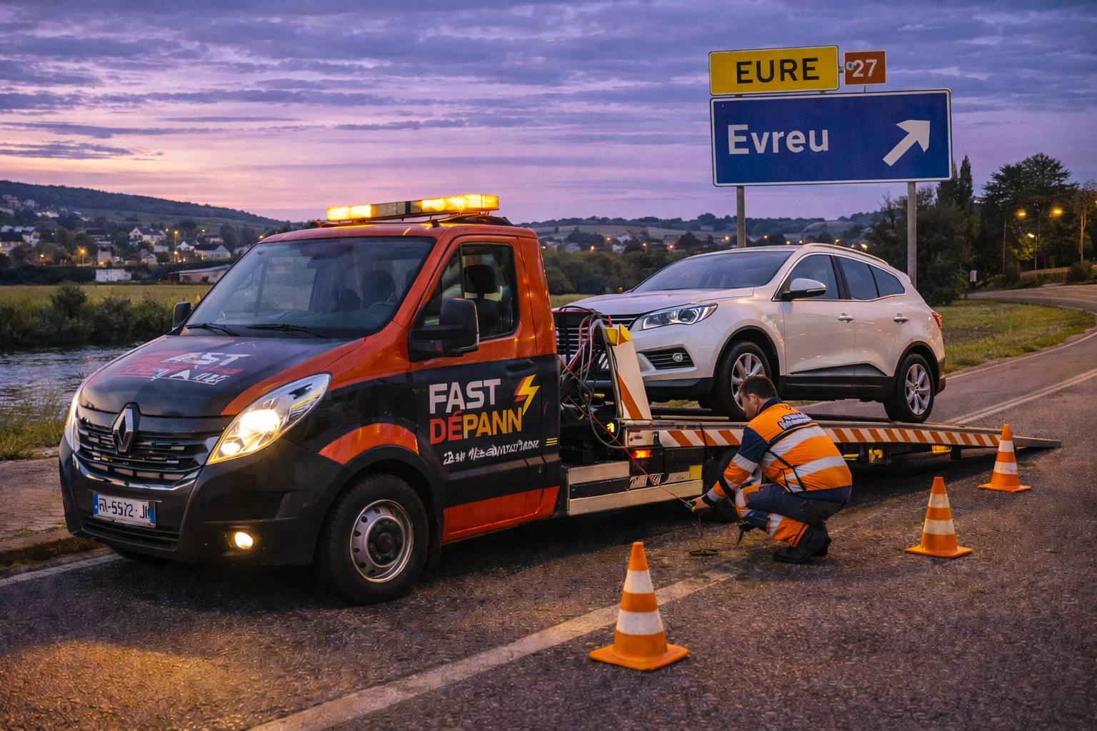 Dépannage auto et remorquage dans l’Eure (27)