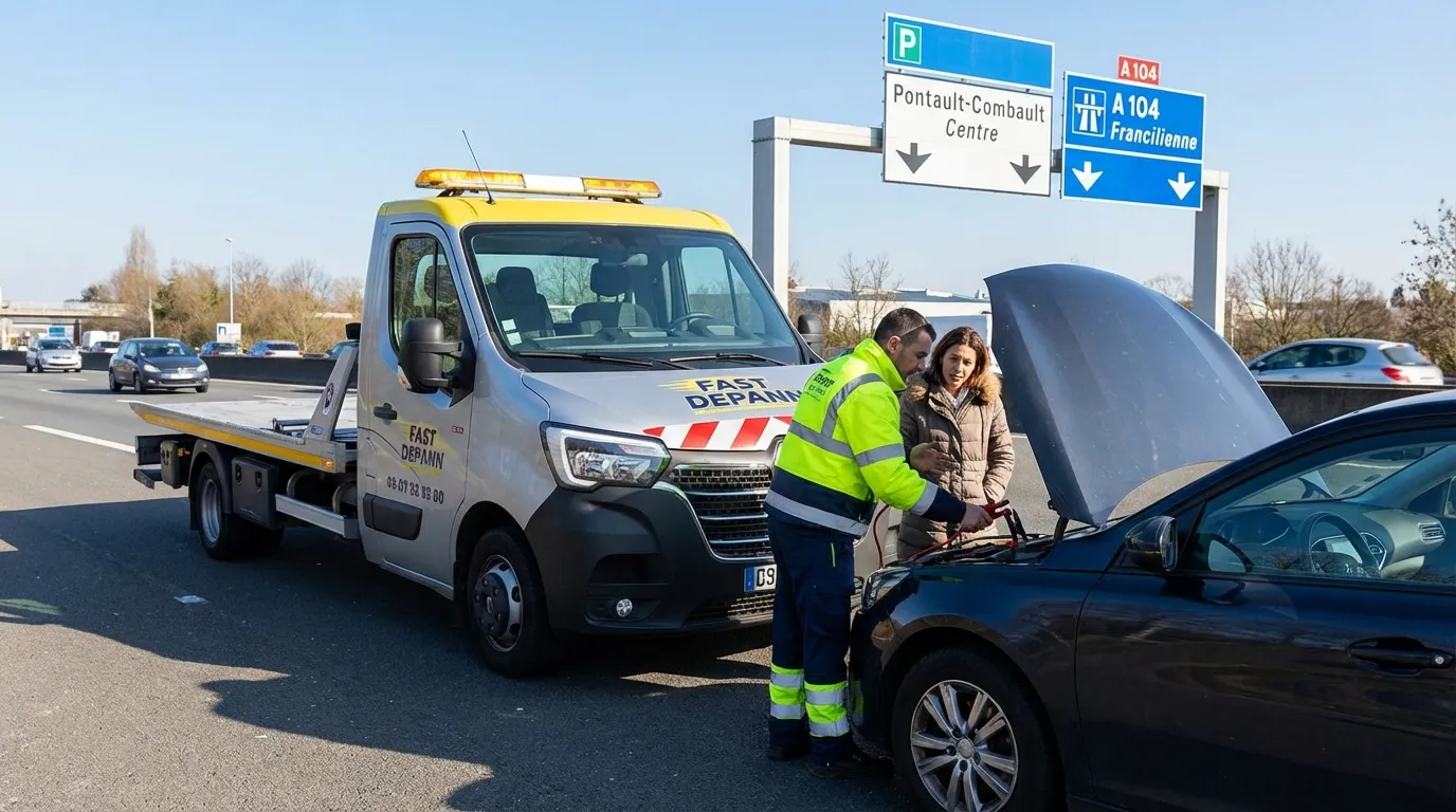 Dépanneuse Fast Depann en intervention à Pontault-Combault 77340